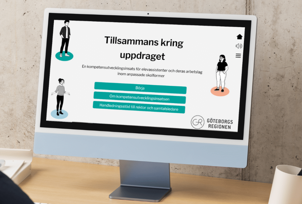 Datorskärm som visar Tillsammans kring uppdraget
