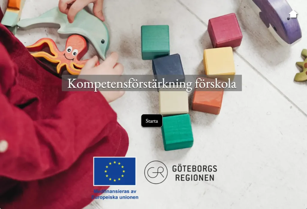 Skärmbild från den interaktiva presentation